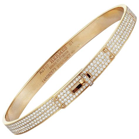 kelly bracelet full diamond|kelly bangle bracelet hermes diamond.